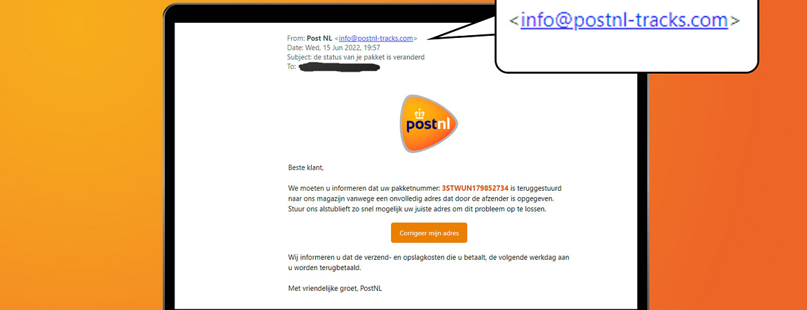 Phishing: Pakketbezorger gemist of niet?