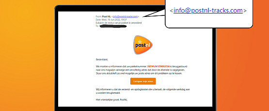Phishing: Pakketbezorger gemist of niet?