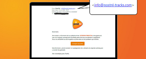 Phishing: Pakketbezorger gemist, of niet?